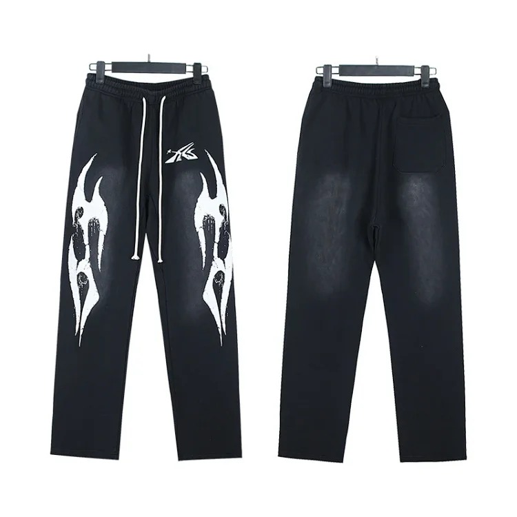 Washed and distressed hoodies for men and women, teenagers, foreign trade couples' sweatshirts