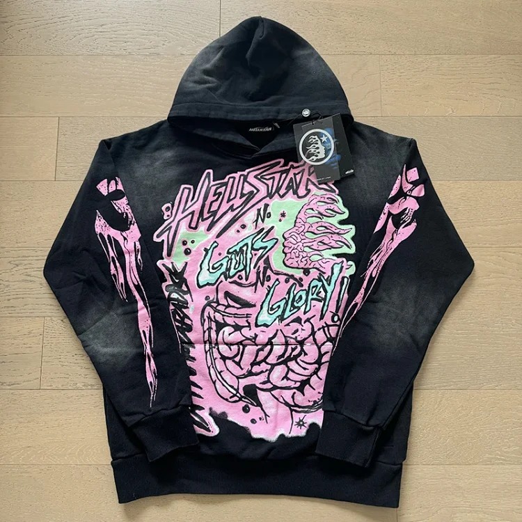 Washed and distressed hoodies for men and women, teenagers, foreign trade couples' sweatshirts