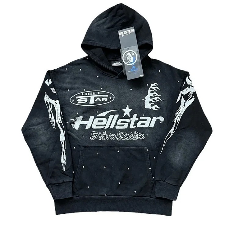 Washed and distressed hoodies for men and women, teenagers, foreign trade couples' sweatshirts