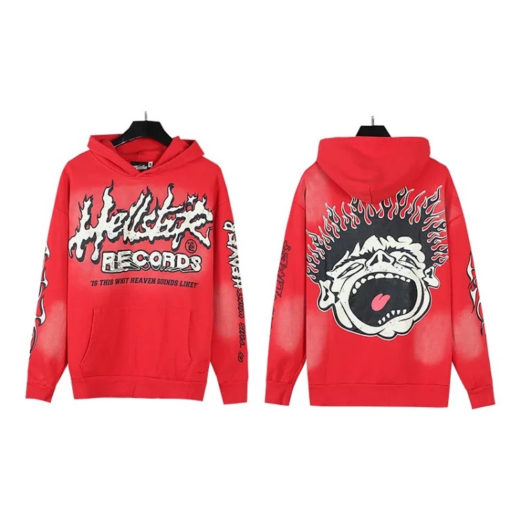 Washed and distressed hoodies for men and women, teenagers, foreign trade couples' sweatshirts