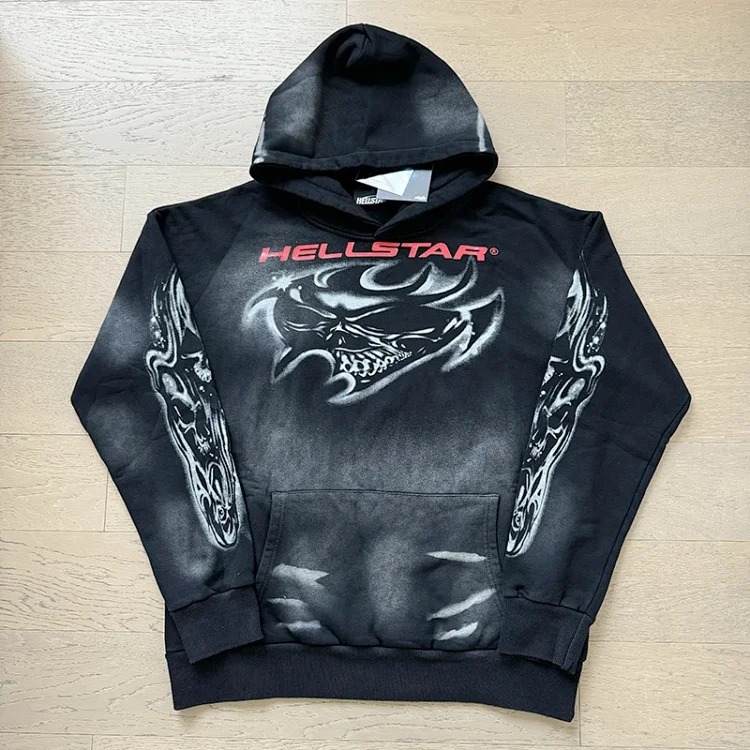 Washed and distressed hoodies for men and women, teenagers, foreign trade couples' sweatshirts