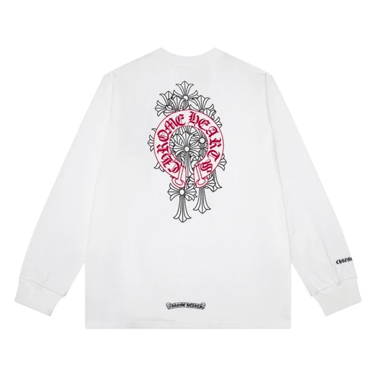 Chrome Hearts CH crotch horse hoof cross Sanskrit embroidery casual and loose