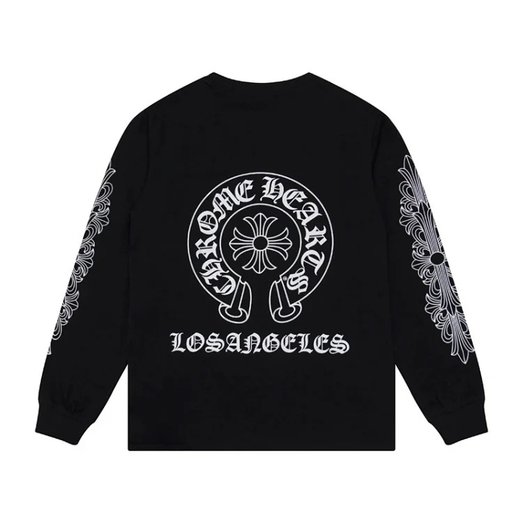 Chrome Hearts CH crotch horse hoof cross Sanskrit embroidery casual and loose
