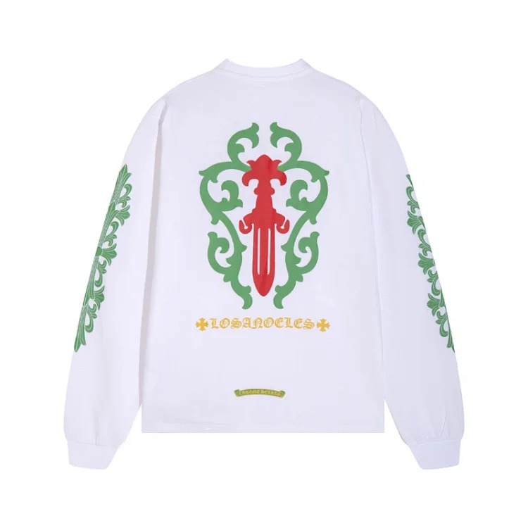 Chrome Hearts CH crotch horse hoof cross Sanskrit embroidery casual and loose