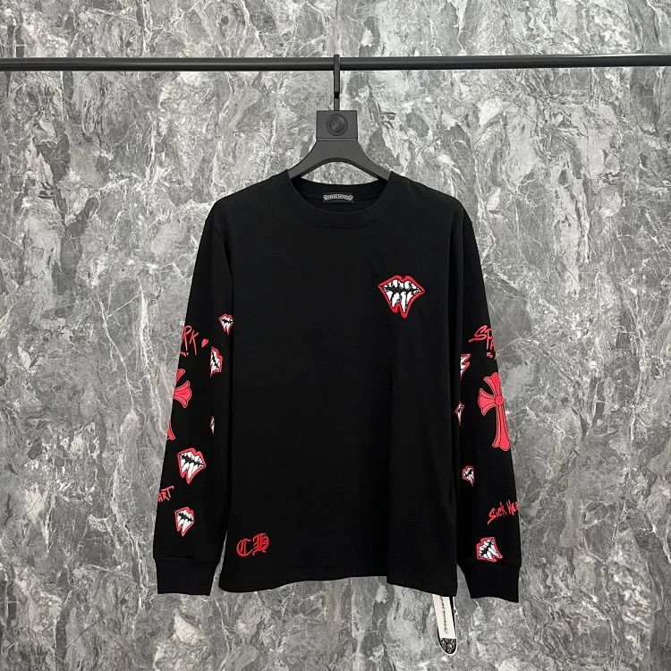 Chrome Hearts CH crotch horse hoof cross Sanskrit embroidery casual and loose