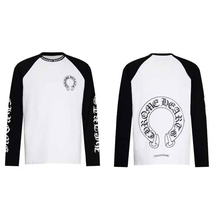 Chrome Hearts CH crotch horse hoof cross Sanskrit embroidery casual and loose