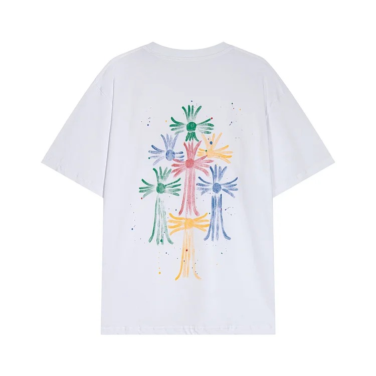 Chrome Hearts CH crotch horse hoof cross Sanskrit embroidery casual and loose