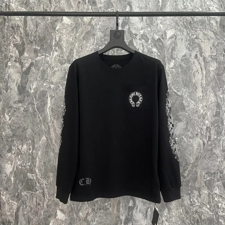 Chrome Hearts CH crotch horse hoof cross Sanskrit embroidery casual and loose