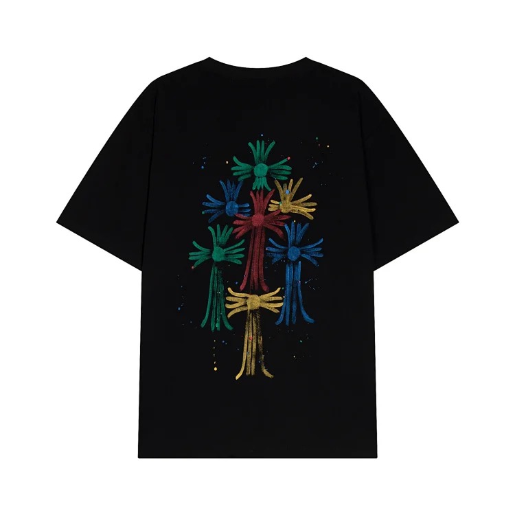 Chrome Hearts CH crotch horse hoof cross Sanskrit embroidery casual and loose