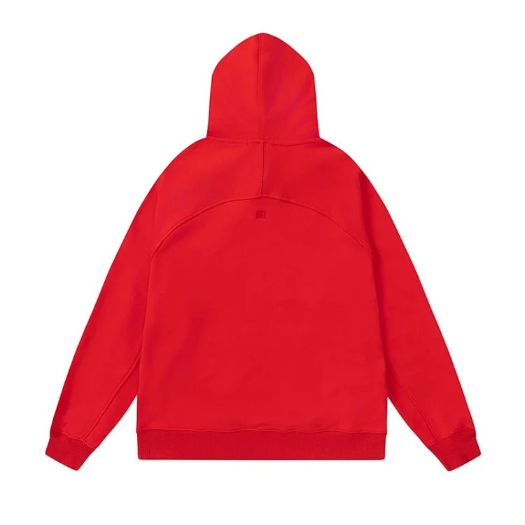 Love R Korean trendy brand Am letter love foam printed hooded sweatshirt for men and women round neck pullover sweatshirt couple loose