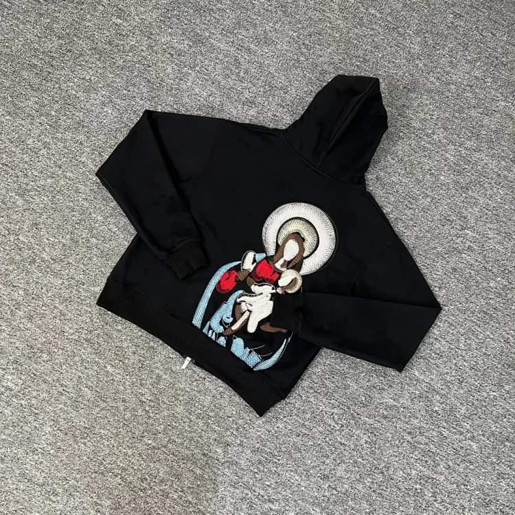 2025 new derschutze blossm European and American niche trendy brand embroidered cherry blossom casual high street jeans