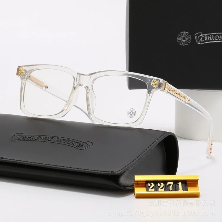 New style sunglasses for men and women from Europe and the United States, square frame, flat mirrors, classic travel fashion optical glasses