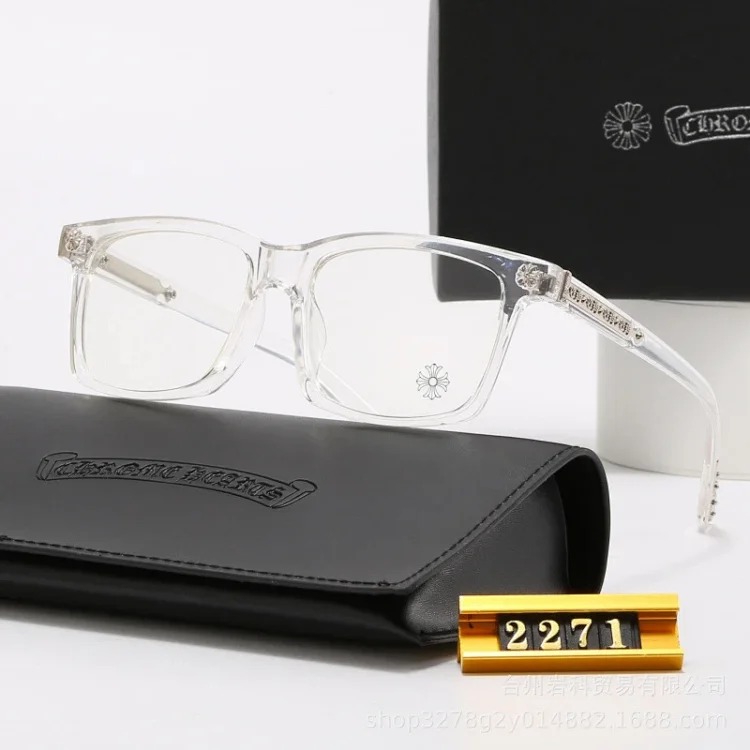 New style sunglasses for men and women from Europe and the United States, square frame, flat mirrors, classic travel fashion optical glasses