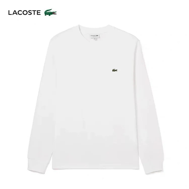 French Crocodile Men's Cotton Round Neck Long Sleeve T-Shirt TH7307