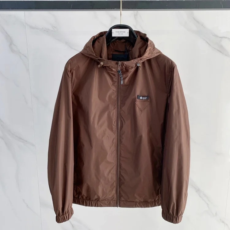Prada Prada 2026 spring and men's fashion hooded casual jacket