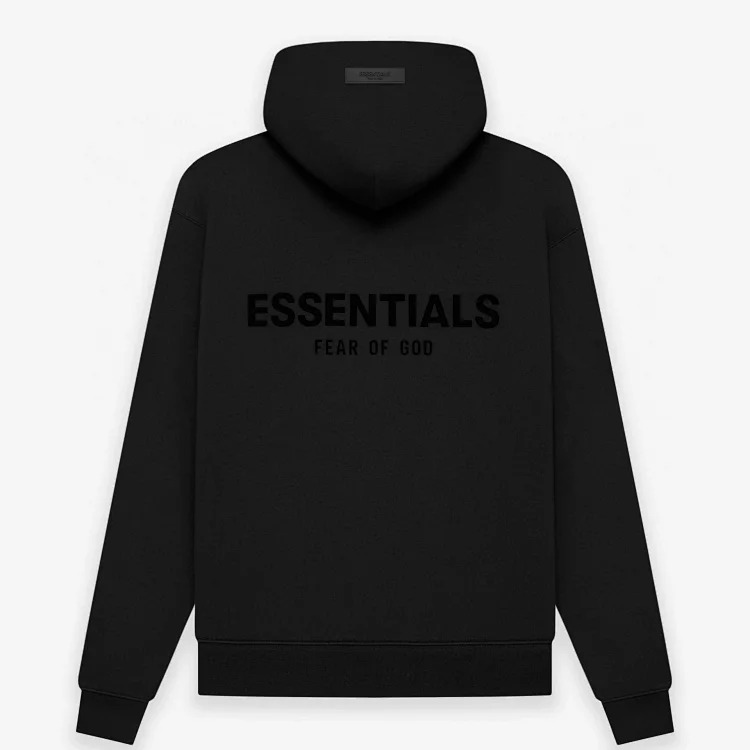 FEAR OF GOD FOG ESSENTIALS high street flocked printed hoodie sweatshirt