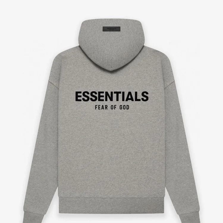 FEAR OF GOD FOG ESSENTIALS high street flocked printed hoodie sweatshirt