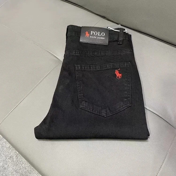 Ralph Lauren jeans embroidered casual pants straight slim fit trousers Pony Paul POLO business versatile men's long trousers