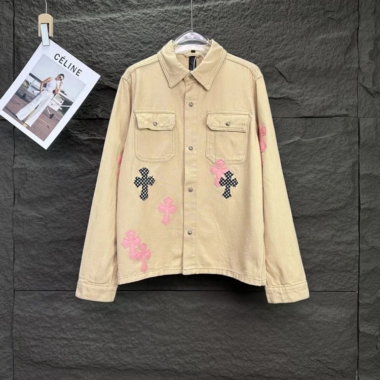Crow Heart Light Luxury Denim Jacket Spring and Autumn Unisex Trendy Brand Men