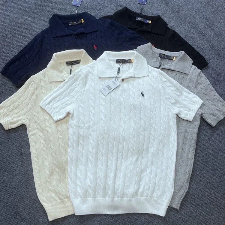 Ralph Lauren light luxury short-sleeved T-shirt men's sweater Paul polo Ralph top half-sleeved pony short-sleeved