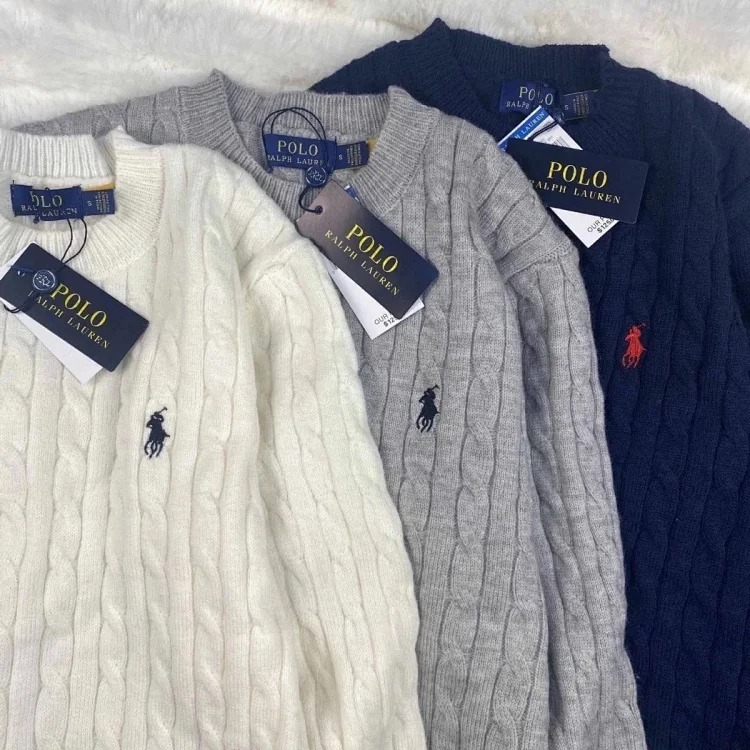 Ralph Lauren sweater, Ralph crew neck sweater, pony sweater, same style for men and women