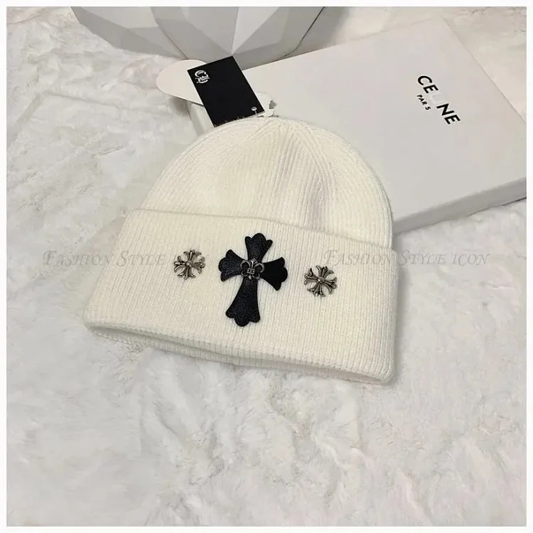 Crow Heart Hat Knitted Wool Hat Wool Hat Same Style for Men and Women as Couple Style