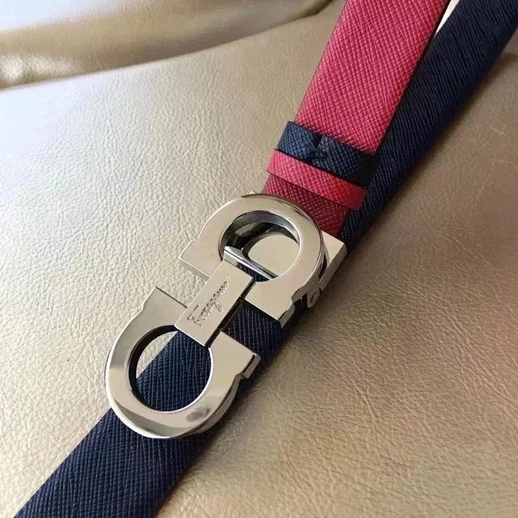 The original counter version comes with packaging, new high-quality Fila belt, women's cowhide belt, double-sided, fashionable and versatile casual belt and trouser belt 2.5 fashionable an