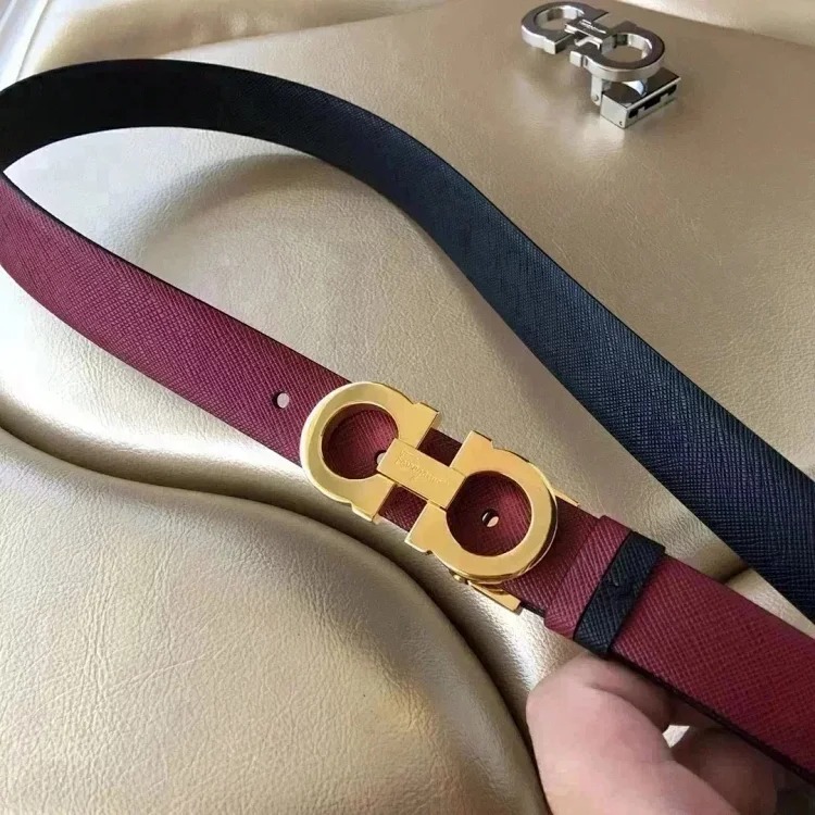 The original counter version comes with packaging, new high-quality Fila belt, women's cowhide belt, double-sided, fashionable and versatile casual belt and trouser belt 2.5 fashionable an