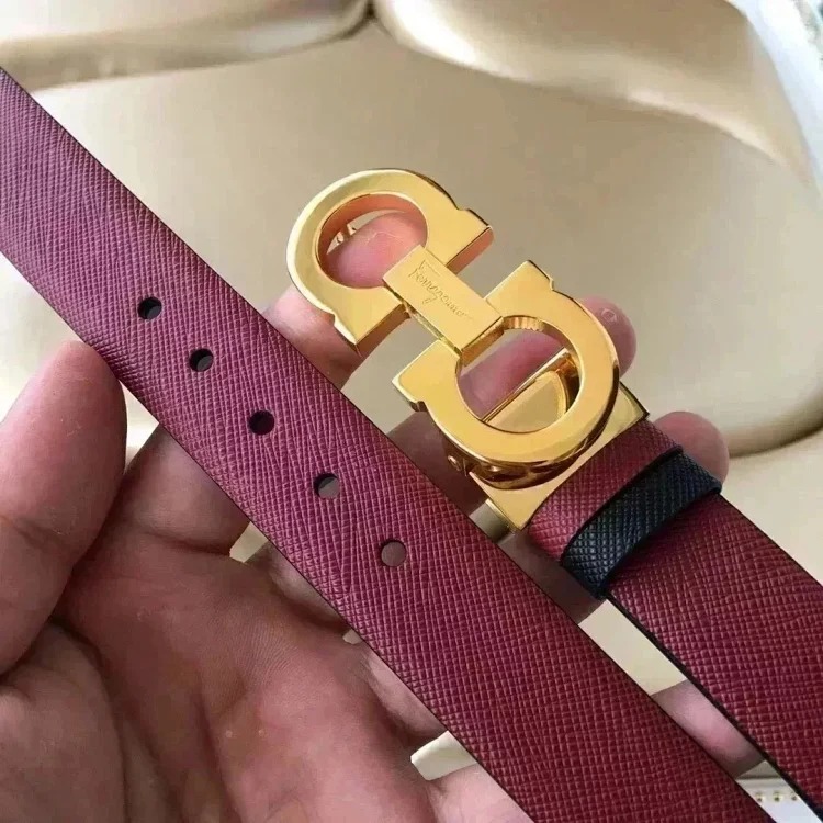 The original counter version comes with packaging, new high-quality Fila belt, women's cowhide belt, double-sided, fashionable and versatile casual belt and trouser belt 2.5 fashionable an