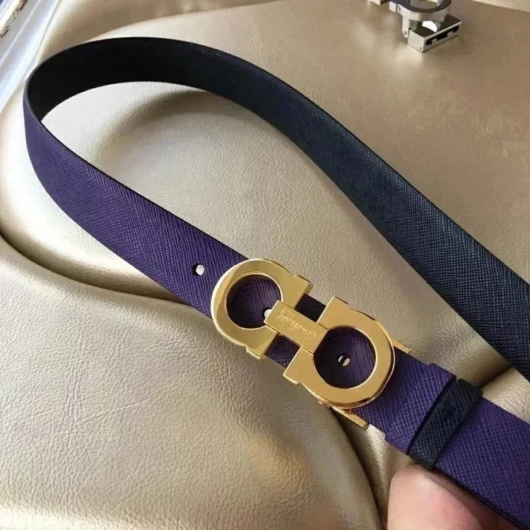 The original counter version comes with packaging, new high-quality Fila belt, women's cowhide belt, double-sided, fashionable and versatile casual belt and trouser belt 2.5 fashionable an