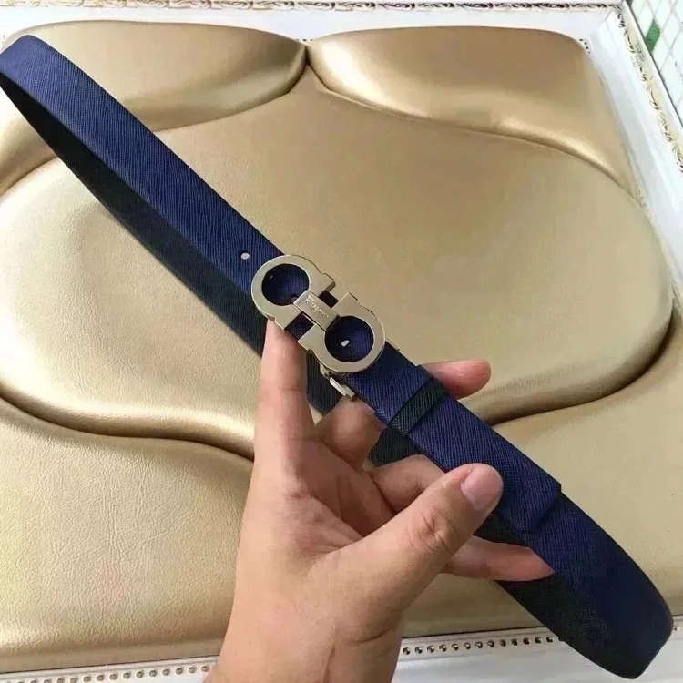 The original counter version comes with packaging, new high-quality Fila belt, women's cowhide belt, double-sided, fashionable and versatile casual belt and trouser belt 2.5 fashionable an