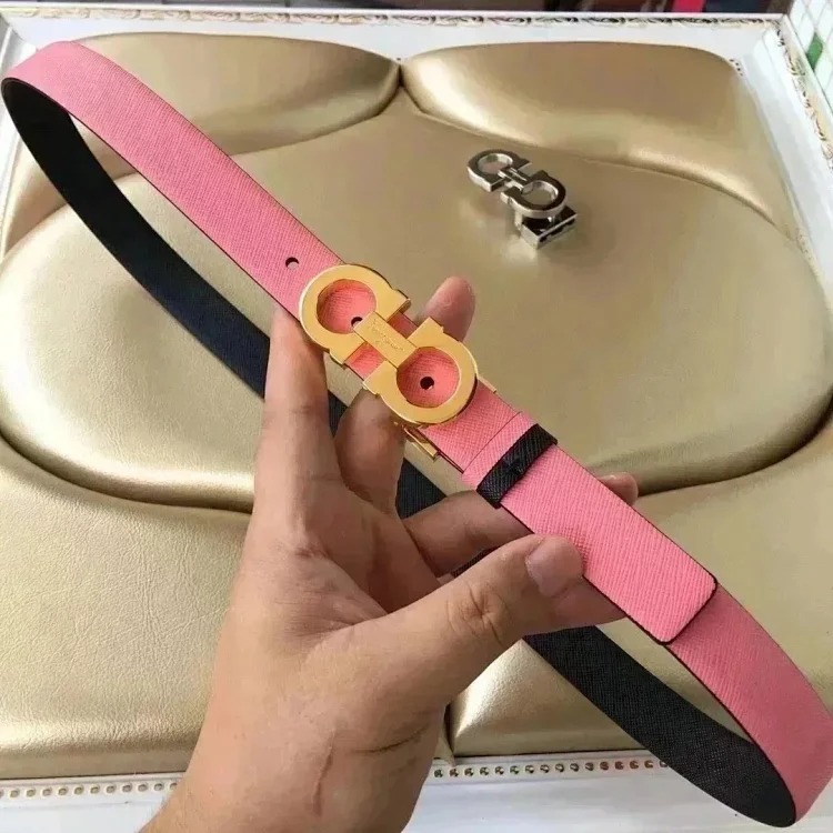 The original counter version comes with packaging, new high-quality Fila belt, women's cowhide belt, double-sided, fashionable and versatile casual belt and trouser belt 2.5 fashionable an