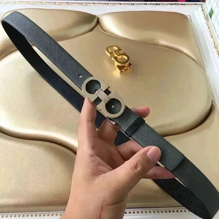 The original counter version comes with packaging, new high-quality Fila belt, women's cowhide belt, double-sided, fashionable and versatile casual belt and trouser belt 2.5 fashionable an