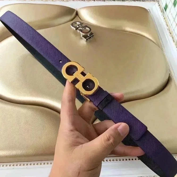 The original counter version comes with packaging, new high-quality Fila belt, women's cowhide belt, double-sided, fashionable and versatile casual belt and trouser belt 2.5 fashionable an