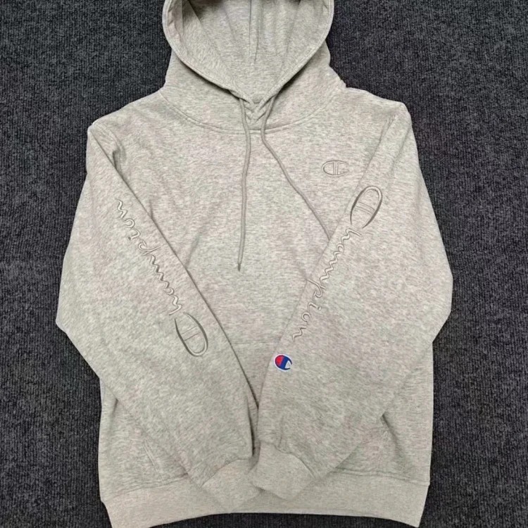 High version of independent champion sweatshirt with unicorn arm embroidery logo for men and women, casual long-sleeved pullover, sports top, jacket, trendy brand hoodie