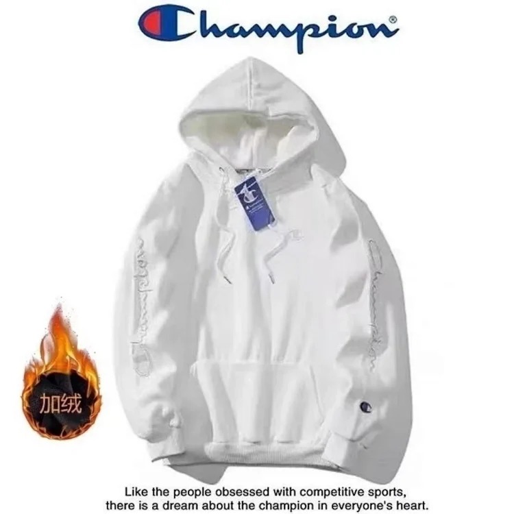 High version of independent champion sweatshirt with unicorn arm embroidery logo for men and women, casual long-sleeved pullover, sports top, jacket, trendy brand hoodie