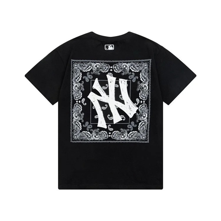 MLB light luxury short-sleeved T-shirt men's round neck half-sleeved tops the same style for men and women