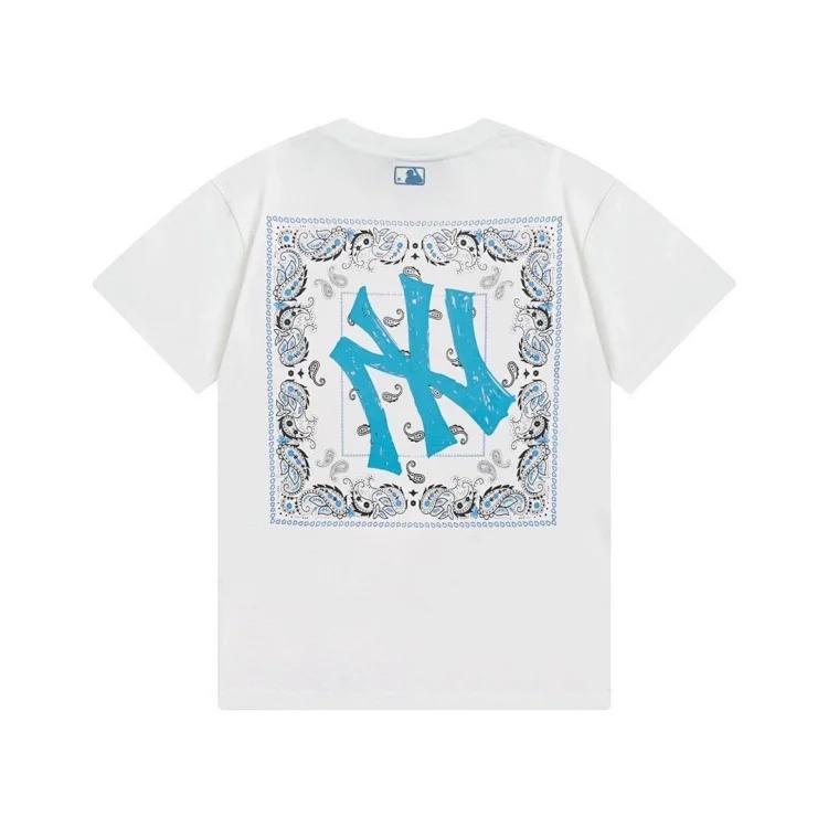 MLB light luxury short-sleeved T-shirt men's round neck half-sleeved tops the same style for men and women