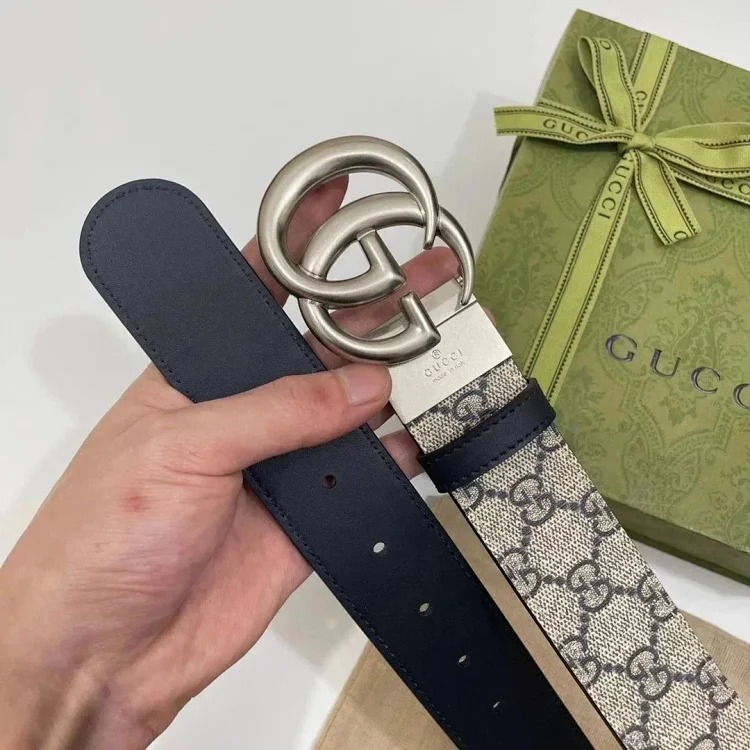 Louis Vuitton Gucci men's and women's belt PVC presbyopic calfskin retro