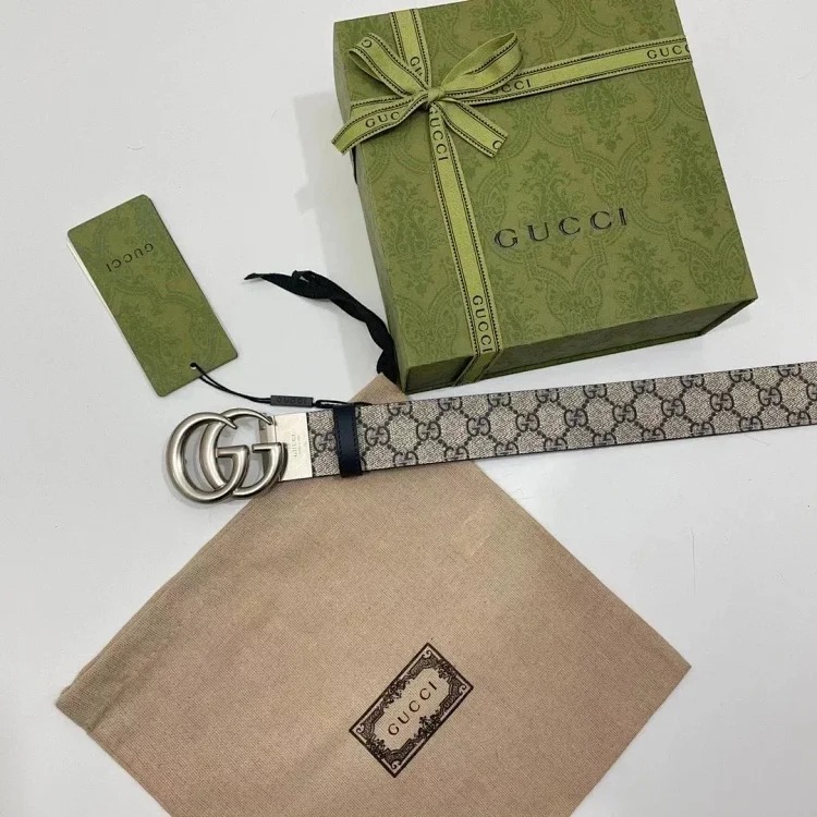 Louis Vuitton Gucci men's and women's belt PVC presbyopic calfskin retro
