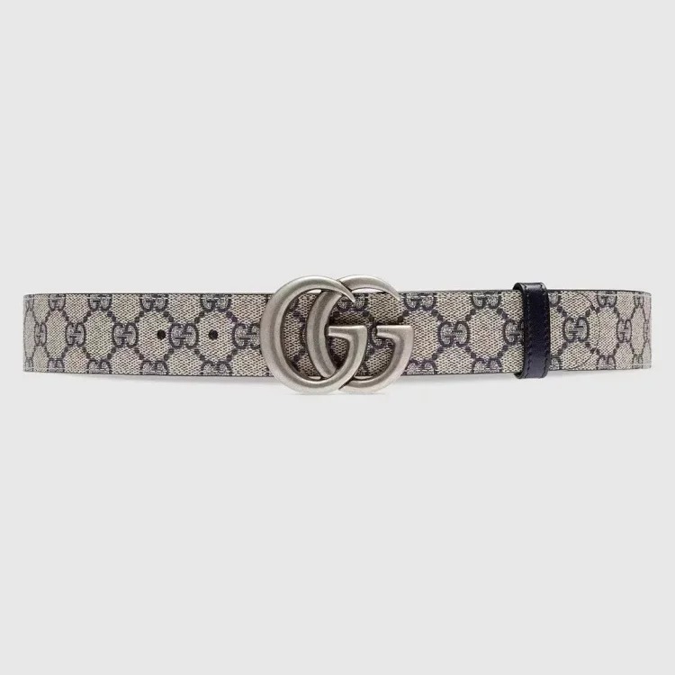 Louis Vuitton Gucci men's and women's belt PVC presbyopic calfskin retro