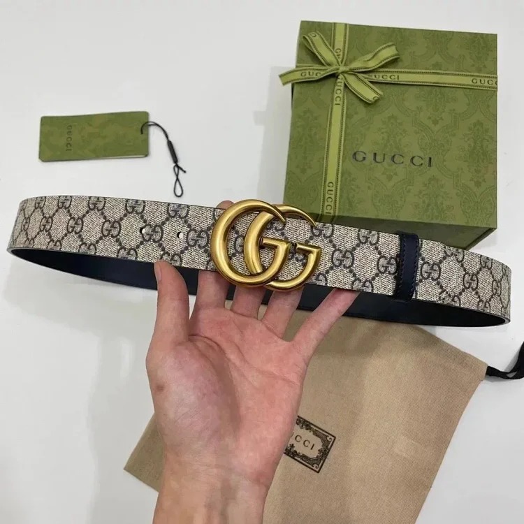 Louis Vuitton Gucci men's and women's belt PVC presbyopic calfskin retro