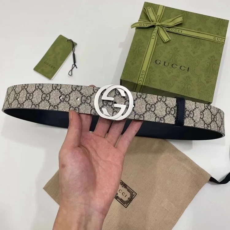 Louis Vuitton Gucci men's and women's belt PVC presbyopic calfskin retro