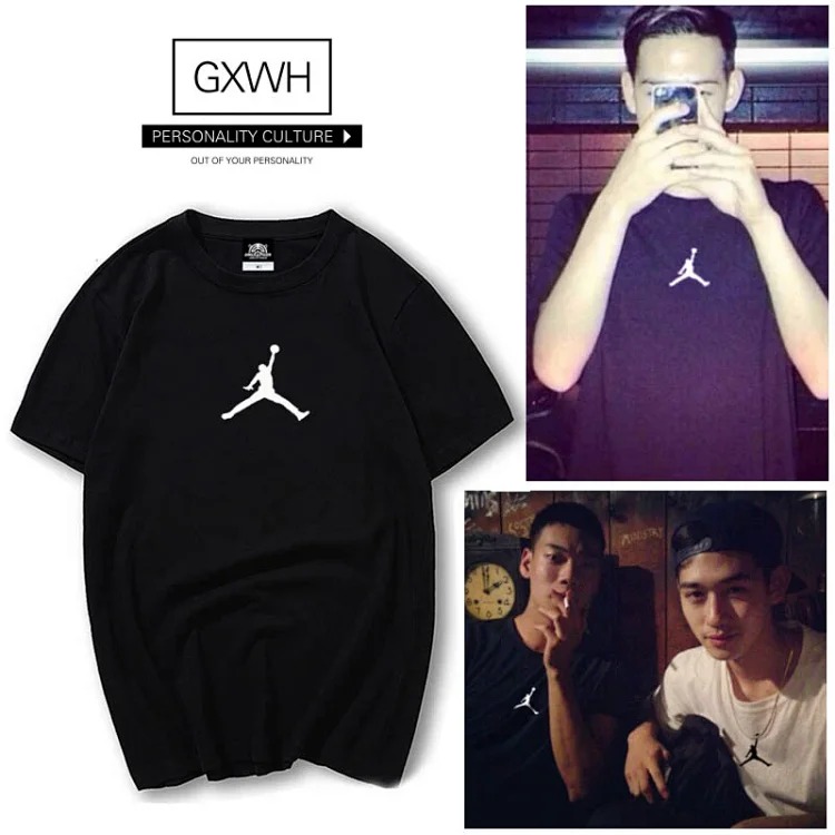 2026ss spring and summer new trendy brand AJ Air Jordan No. 23 bull embroidered short-sleeved T-shirt men's sports Basketball Jersey casual collar men's and women's same style bottoming shir