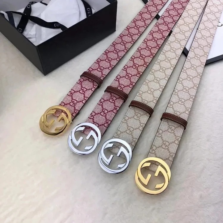 Original single counter version comes with packaged home belt, spring and summer Sa belt, double casual belt for men and women, smooth buckle, screen-printed g-shaped trouser belt, men's a