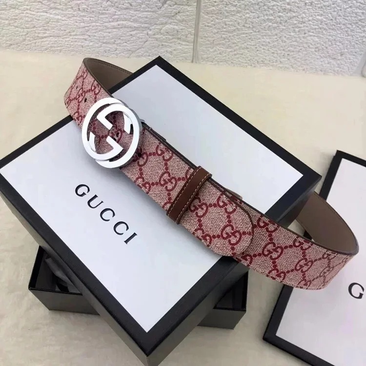 Original single counter version comes with packaged home belt, spring and summer Sa belt, double casual belt for men and women, smooth buckle, screen-printed g-shaped trouser belt, men's a