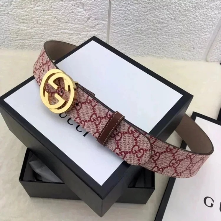 Original single counter version comes with packaged home belt, spring and summer Sa belt, double casual belt for men and women, smooth buckle, screen-printed g-shaped trouser belt, men's a