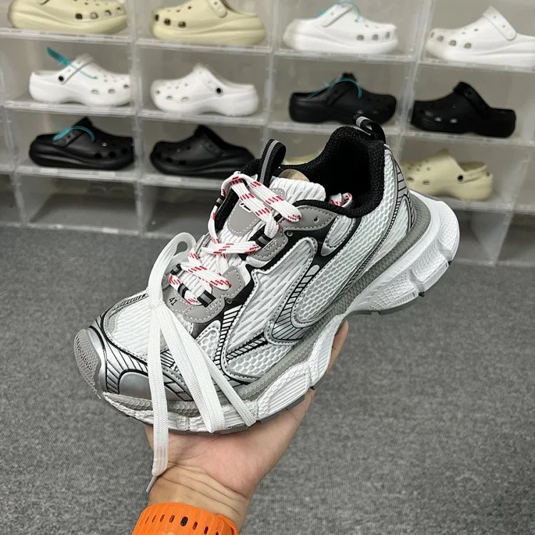 Parisian retro distressed dad shoes