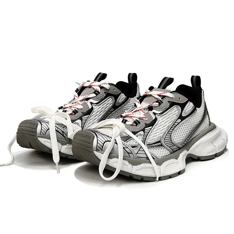 Parisian retro distressed dad shoes