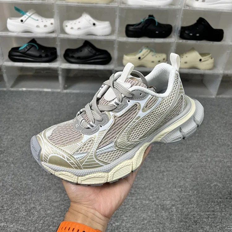 Parisian retro distressed dad shoes